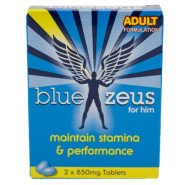 Blue Zeus Sexual Performance Pills - 2 Capsules