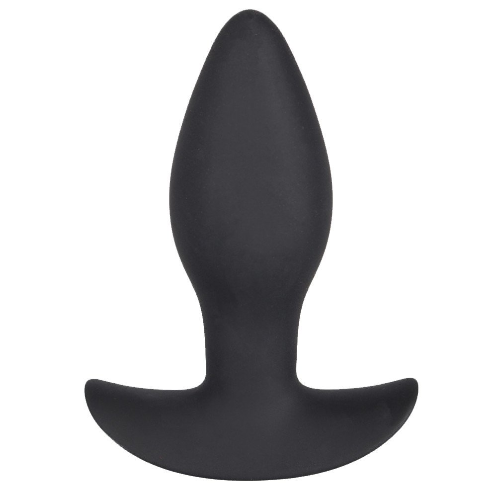 Bondara Black Silicone Anchor Vibrating Butt Plug - 4 Inch