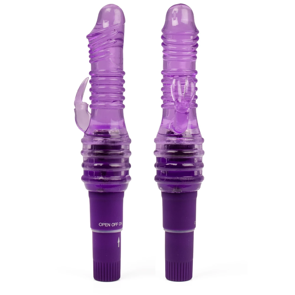Pocket Rocket Purple Ribbed Mini Rabbit Vibrator