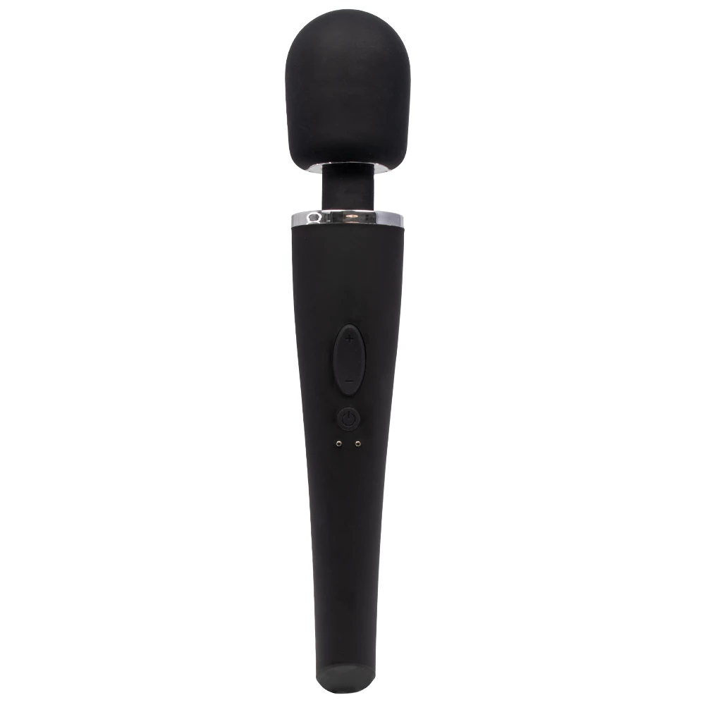 Hex Triple Black Ultra Powerful Rechargeable Wand Vibrator