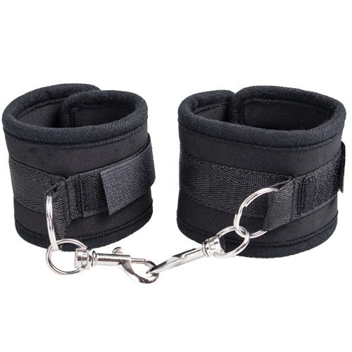 Bondara Black Soft Velcro Handcuffs