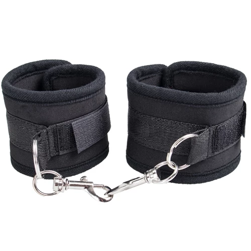 Caress Black Soft Velcro Handcuffs