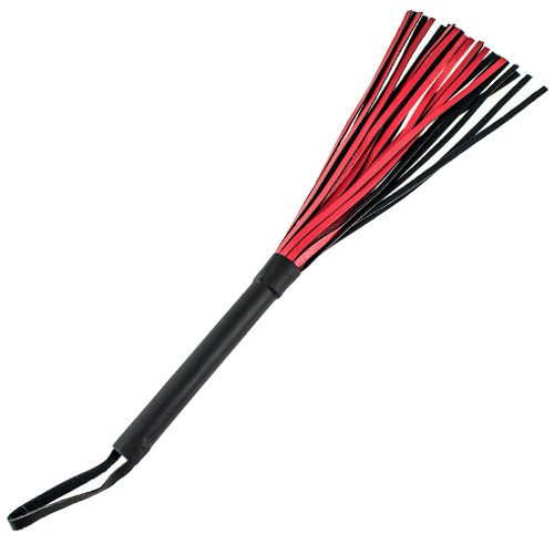 Bondara Sensational Red & Black Flogger - 14 Inch