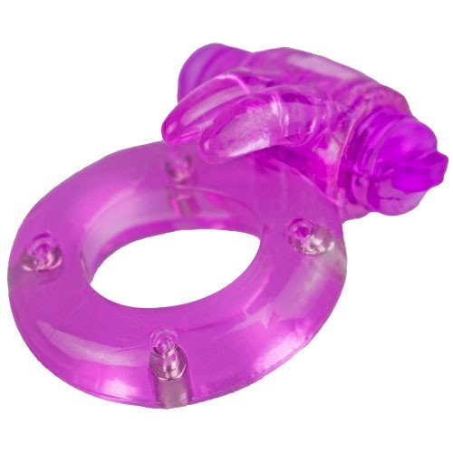Magic Magnetic Rabbit Cock Ring - Purple