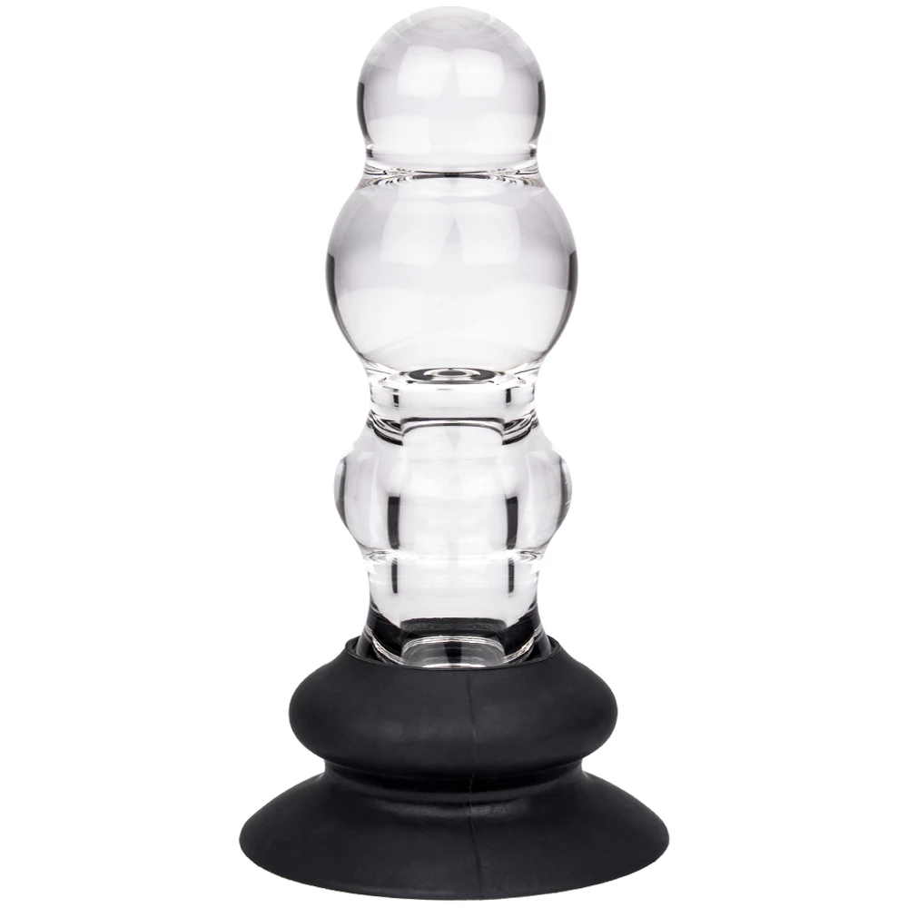 Ripple Rim Acrylic Butt Plug - 5 Inch