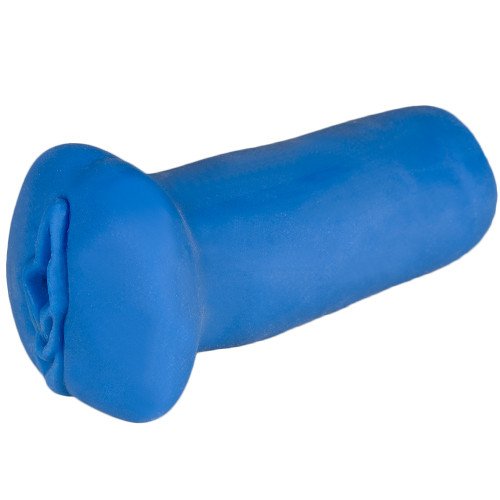 Bondara Blue Ultra-Soft Beaded Vagina Masturbator - 5 Inch