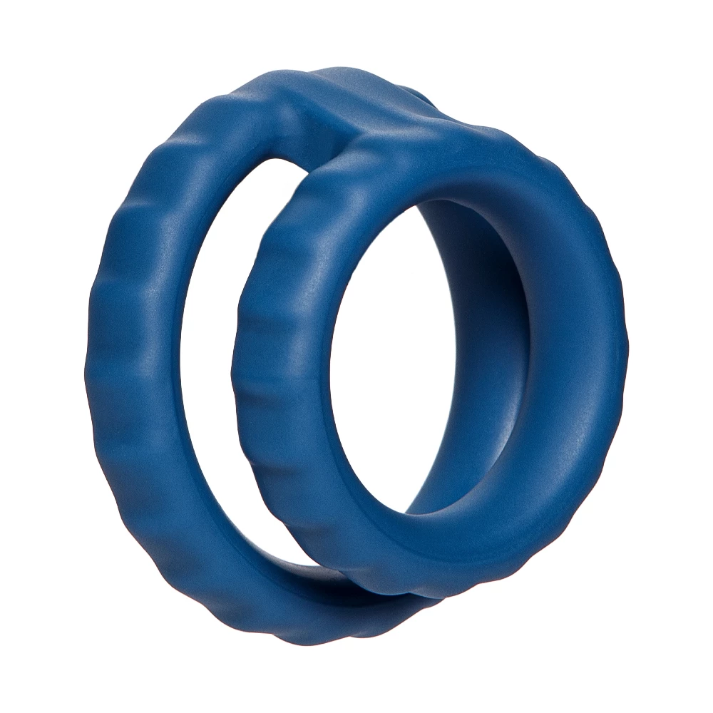 Double Decker Silicone Dual Cock Ring