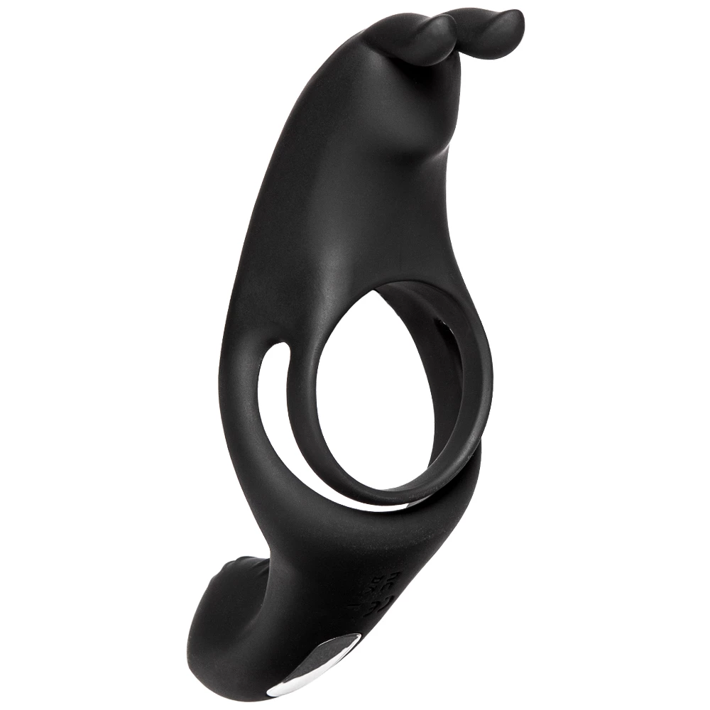 Onyx Pulse Triple Pleaser Rechargeable 10-Speed Vibrating Cock Ring