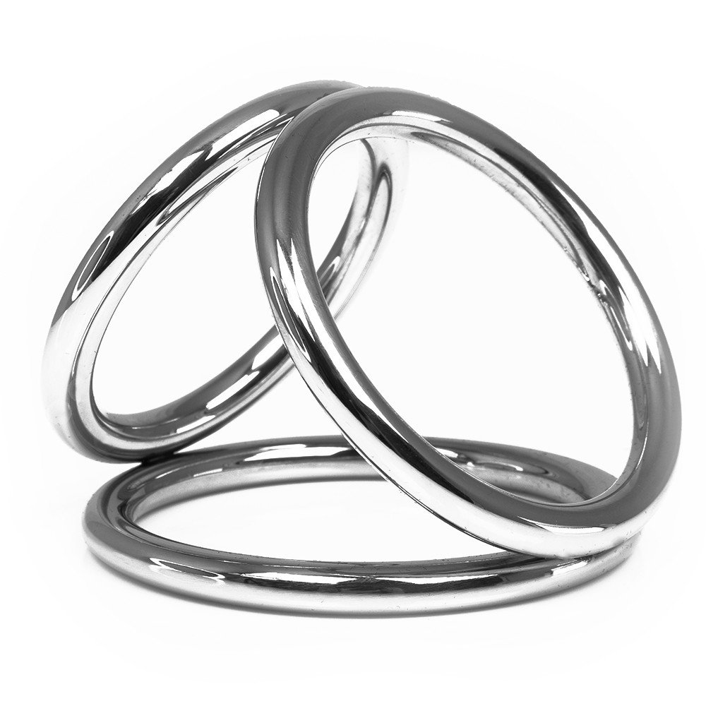 Hot Hardware Troika Stainless Steel Cock Ring - Medium or Large