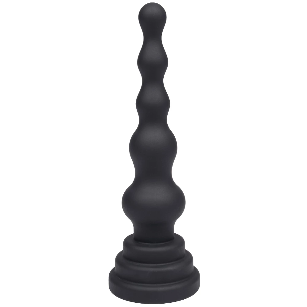 Booty Hunter Silicone Beaded Butt Plug - 6.5 Inch