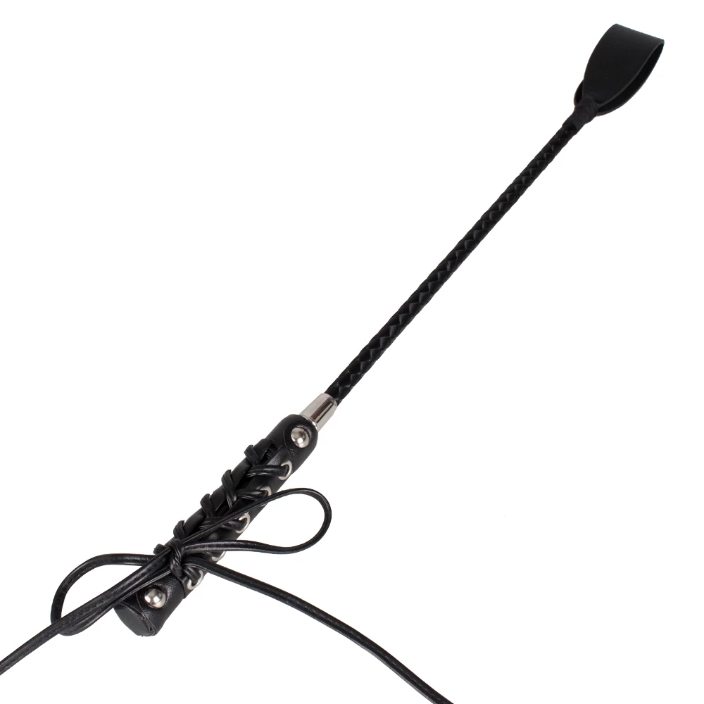 Retribution Lace Up Riding Crop - 23 Inch