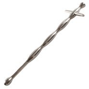 Torment Stainless Steel Cross Urethral Sound - 15.5cm