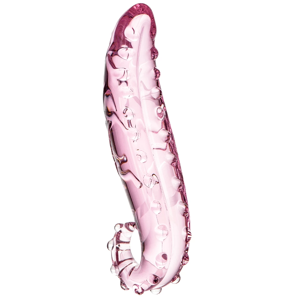 Glacier Glass Pink Tentacle Dildo - 6 Inch