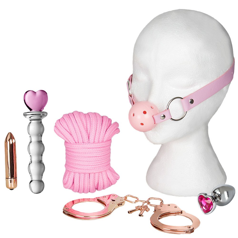 Bondara Little Princess Pink and Rose Gold Bondage Kit