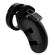 Man Cage Model 1 Black Chastity Cage - 3.5 Inch