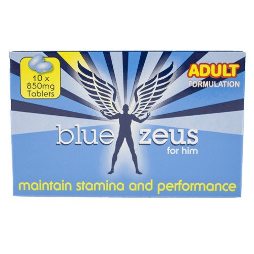 Blue Zeus Sexual Performance Pills - 10 Capsules