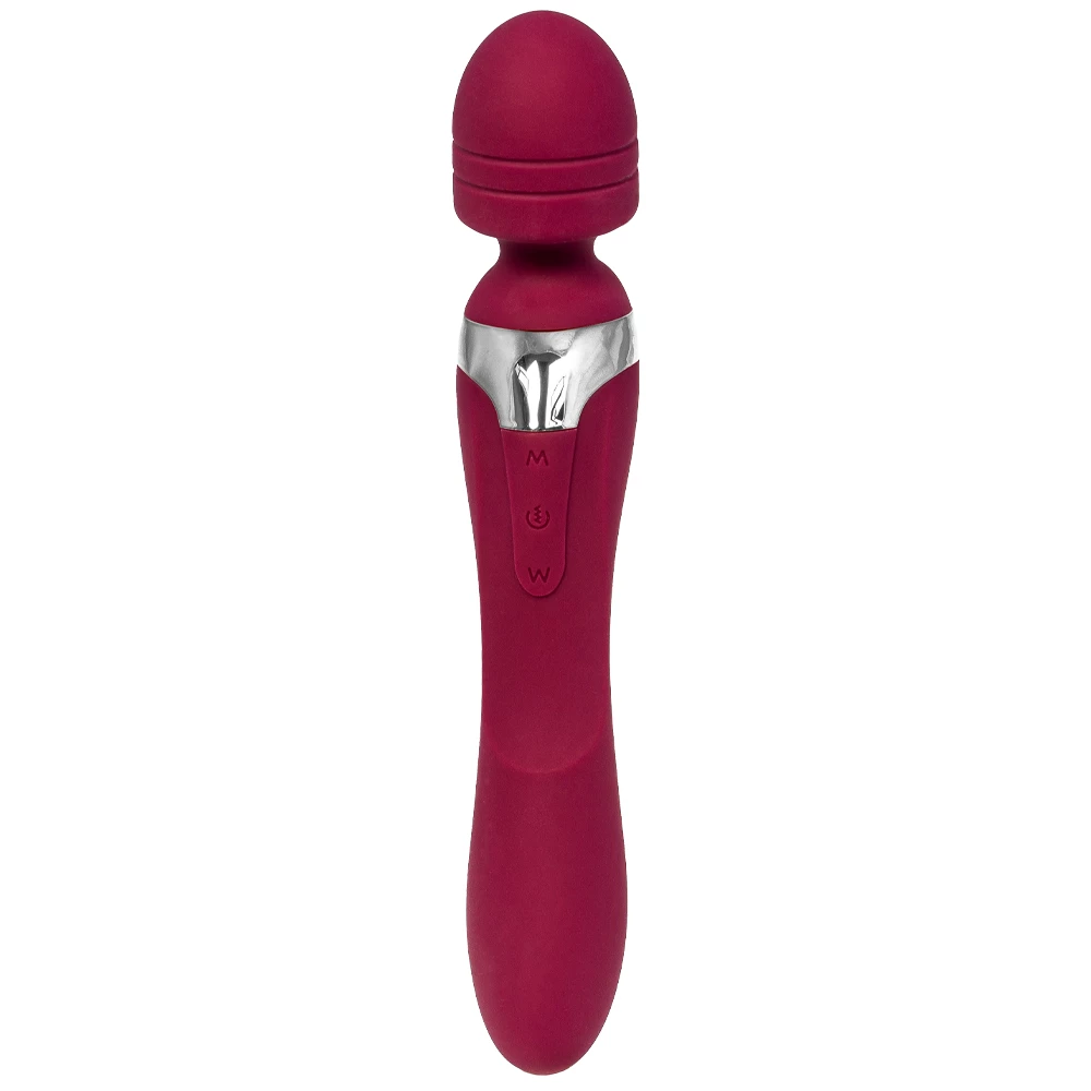 Burgundy Lux 2-in-1 Wand & G-Spot Vibrator
