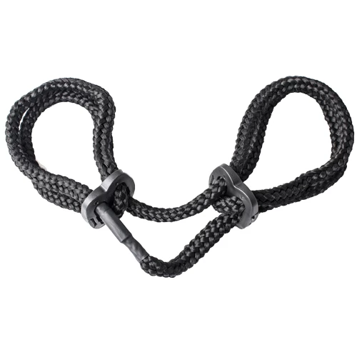 Get Knotty Black Rope Handcuffs