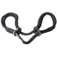 Bondara Black Rope Handcuffs