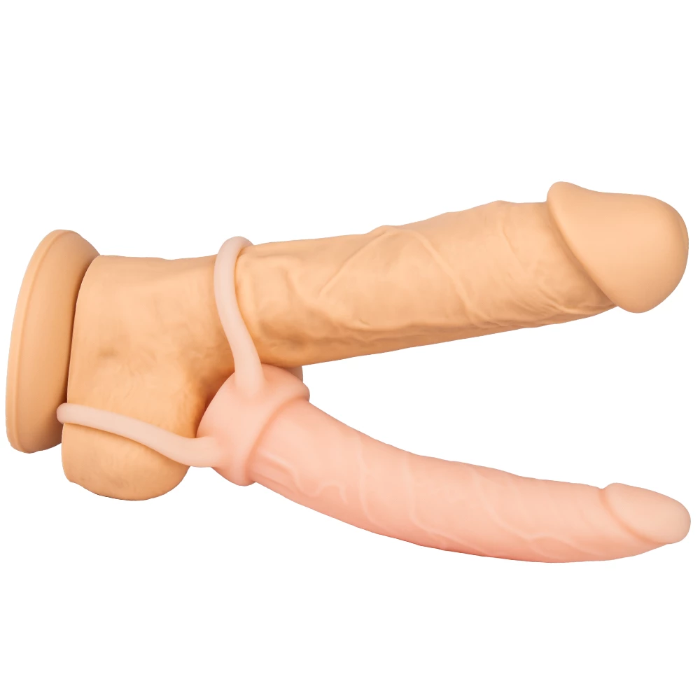 Twin Stroke Double Penetration Anal Strap-On Dildo - 6 Inch