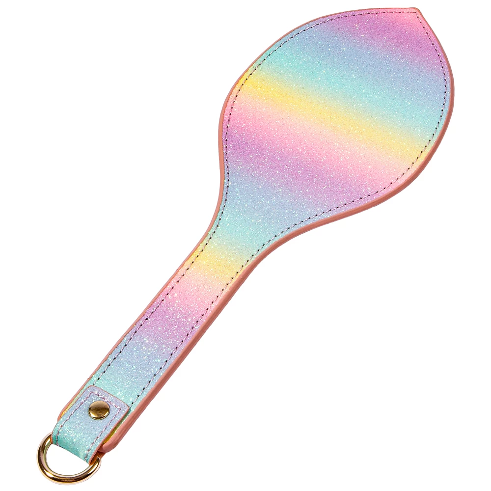 Sugar Rush Rainbow Glitter Spanking Paddle - 11.5 Inch