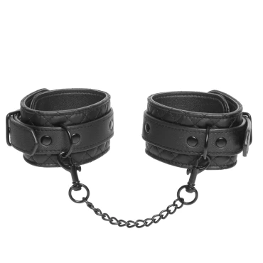 Strictly Business Black Quilted Deluxe Handcuffs – Bondara