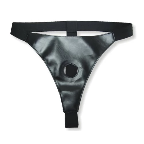 Thrust Me Black Elastic Strap-On Harness