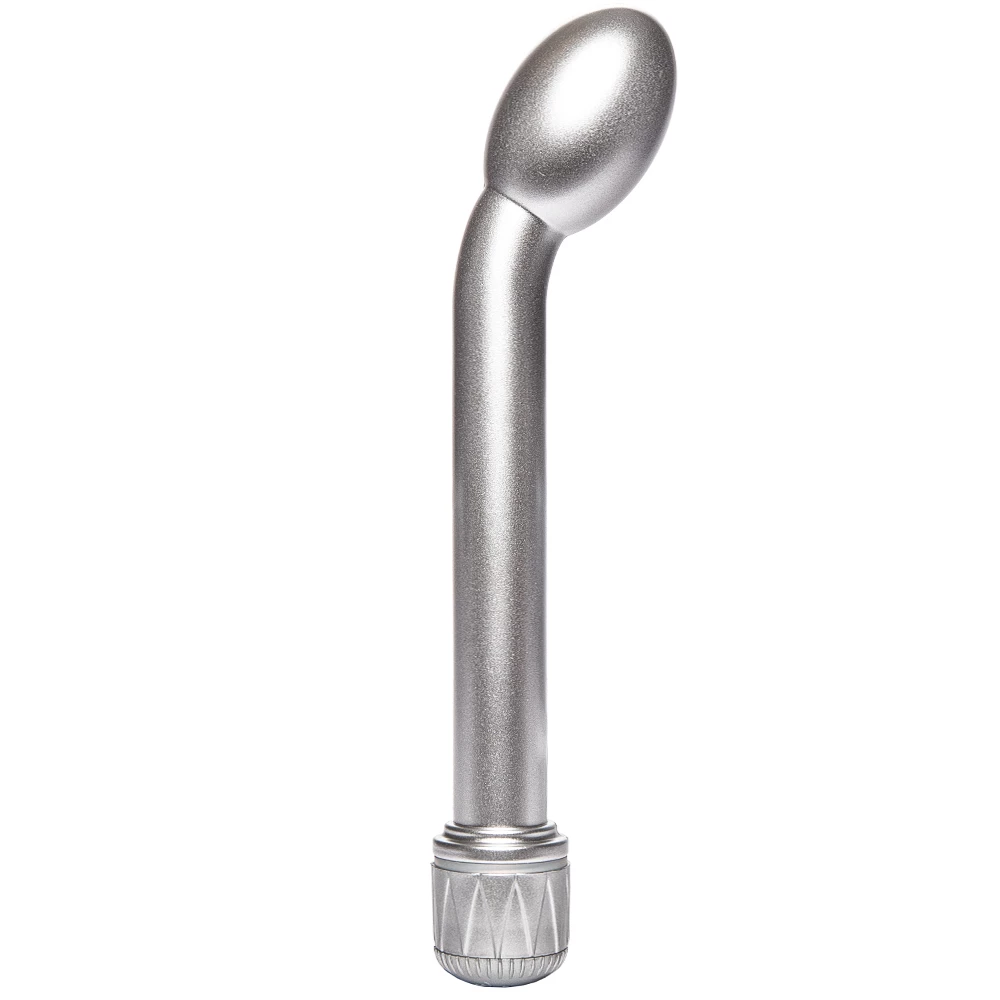 Silver Slim Vibrating P-Spot & G-Spot Massager