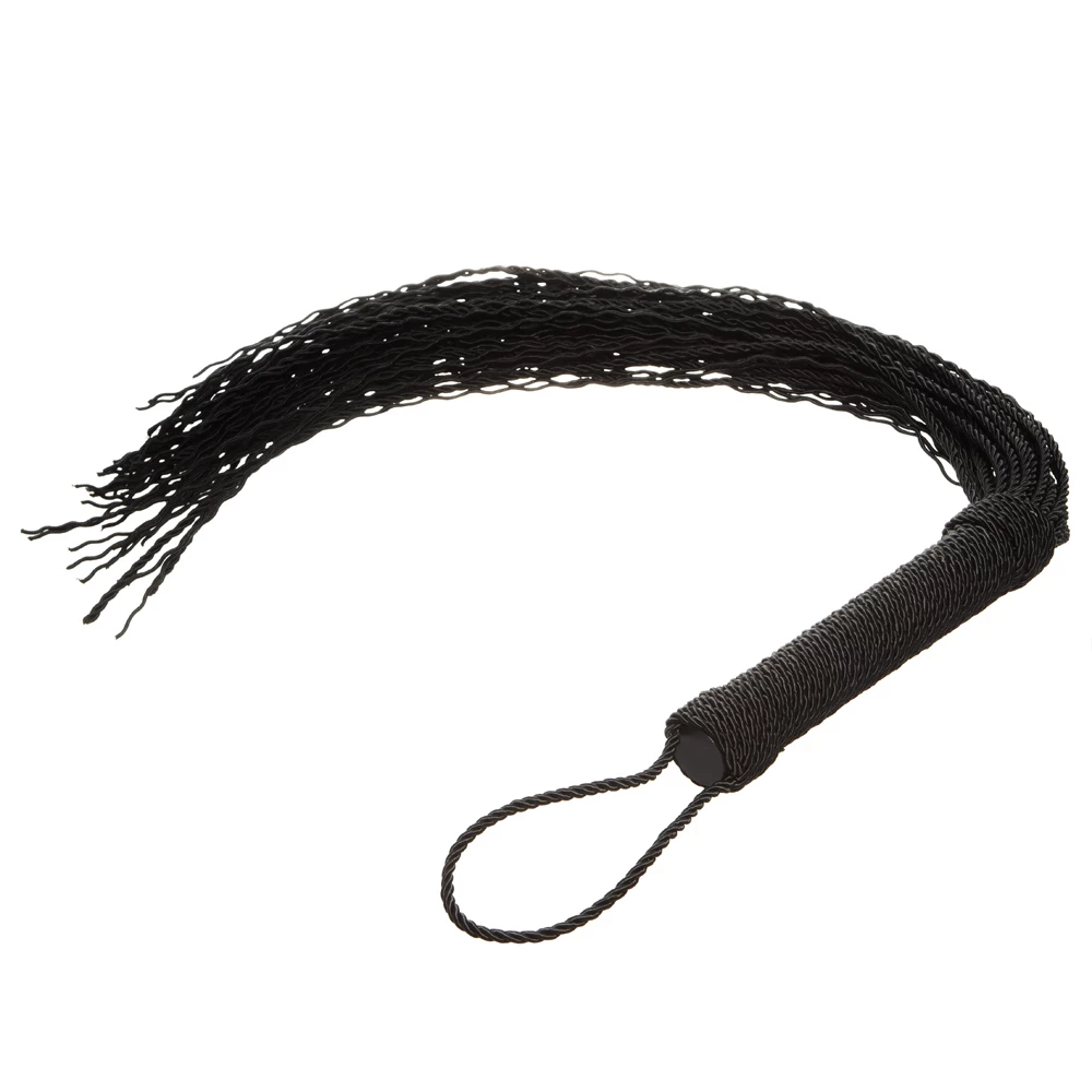 Strike Upon Black Cord Flogger Whip – 25 Inch