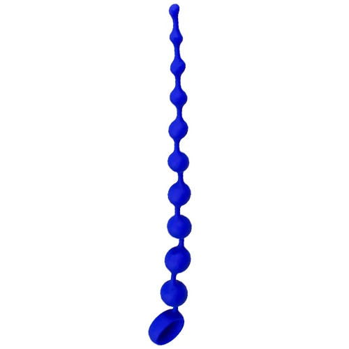 Sphaira Blue Silicone Anal Beads - 14 Inch