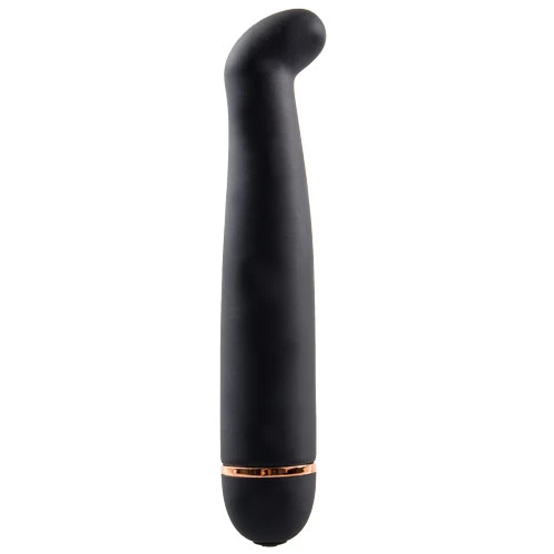 Deep-Spot Slim Black Silicone 20 Speed Vibrator