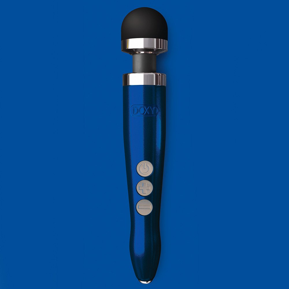 Doxy Die Cast 3R Blue Flame Rechargeable Wand Vibrator