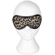 Bondara Leopard Print Faux Fur Blindfold