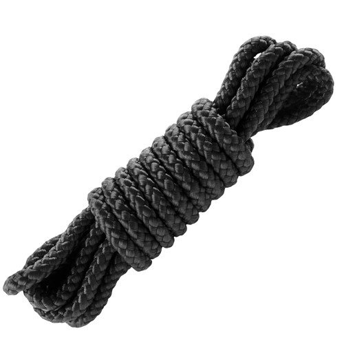 Fetish Fantasy Black Mini Silk Rope - 1.83m