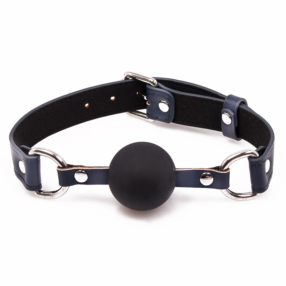 Sapphire Silence Solid Silicone Ball Gag
