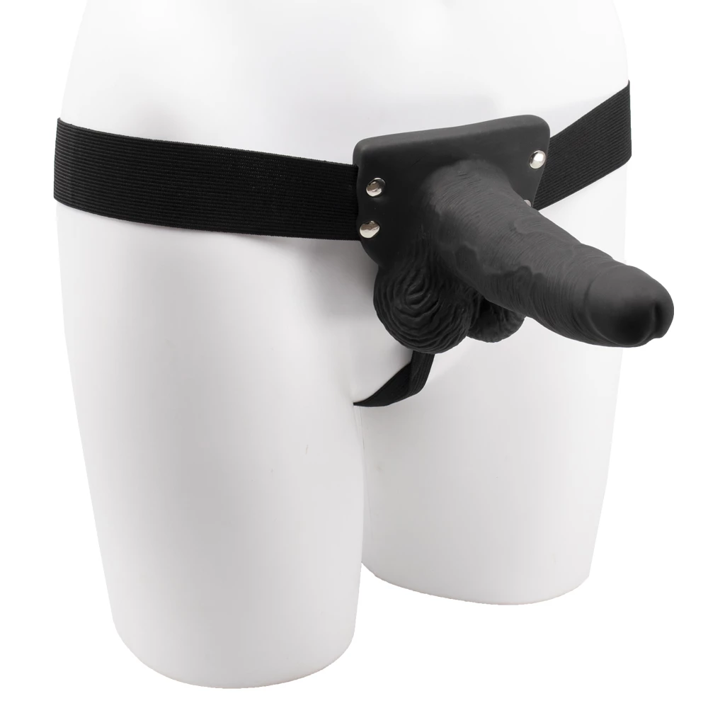 Nailer Black Unisex Vibrating Strap-On - 6 Inch