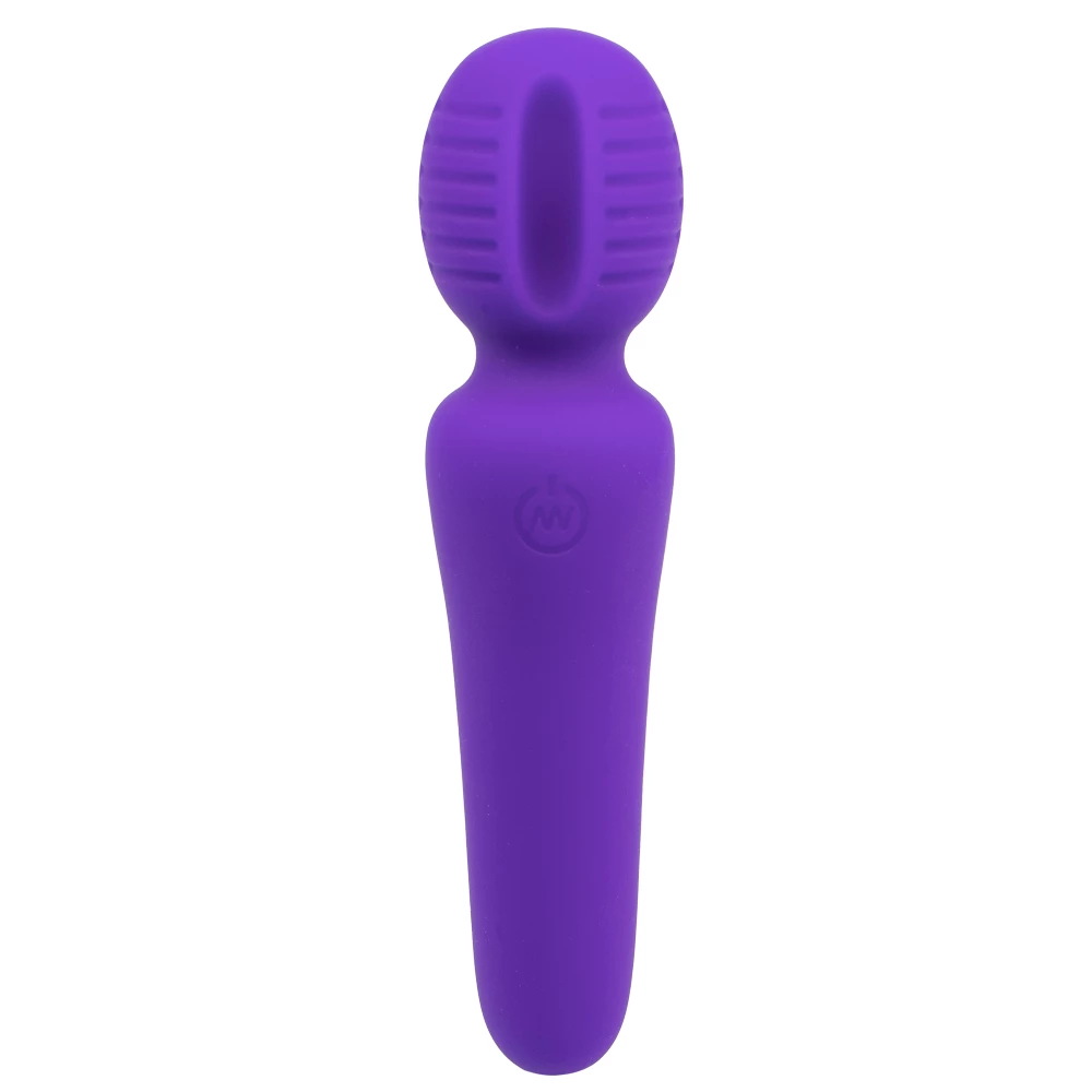 Groove Purple Rechargeable Mini Wand Vibrator
