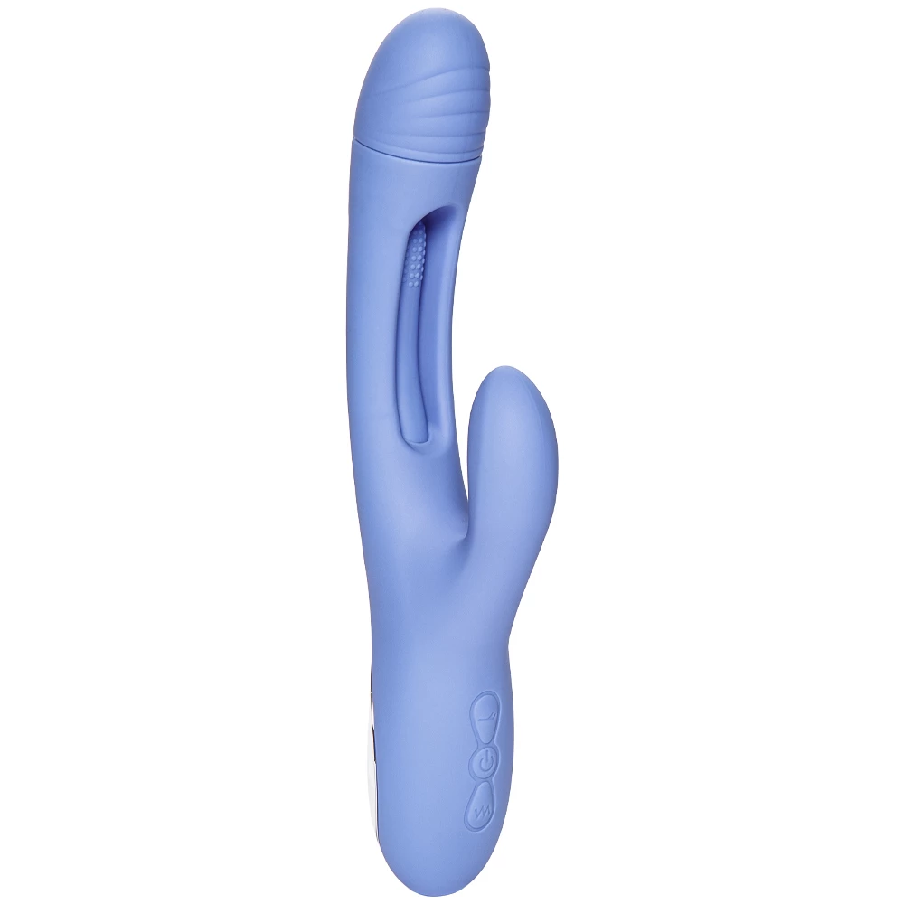 Thrillogy Blue Silicone 7-Speed Tapping Rabbit Vibrator