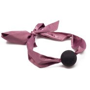 Bind & Blush Pink Satin Ribbon Tie Ball Gag