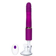 Bondara Push It Purple 10 Function Remote Thrusting Dildo - 8 Inch