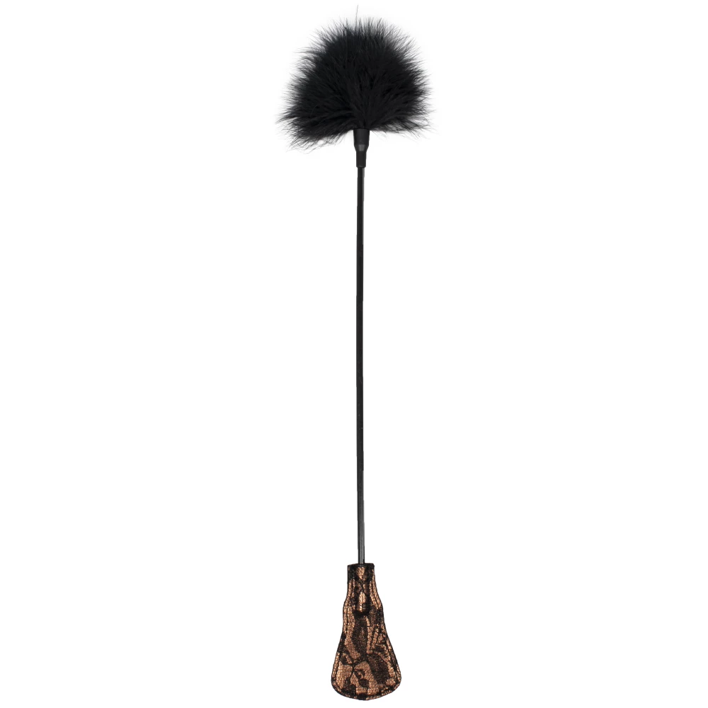 Amber Lace Luxury Tickler & Crop Duo - 23 Inch