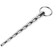 Torment Pipeline XL Urethral Sound With Through Hole - 14cm