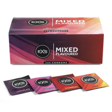EXS Assorted Flavoured Condoms - 144 Pack – EXS