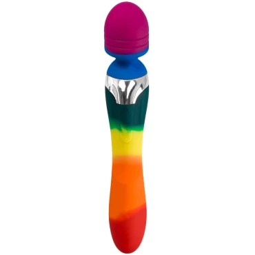 Kaleidoscope Rainbow 2-in-1 Wand And G-Spot Vibrator – Bondara