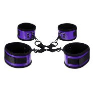 Bondara Passionately Purple PVC Hogtie Restraint with Detachable Cuffs