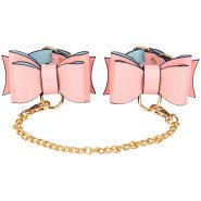Bondara Luxe Bow To Me Pink PU Handcuffs