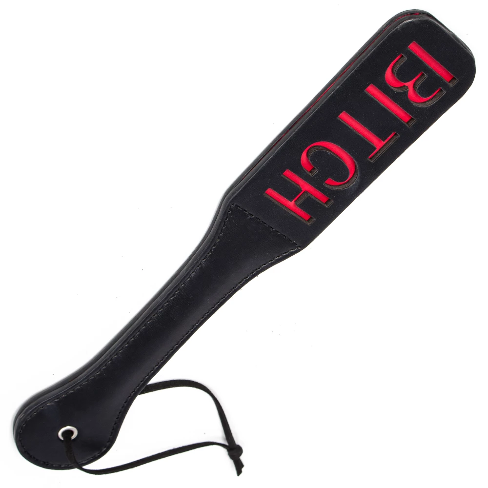 Bitch Slapper Faux Leather Spanking Paddle - 12.5 Inch