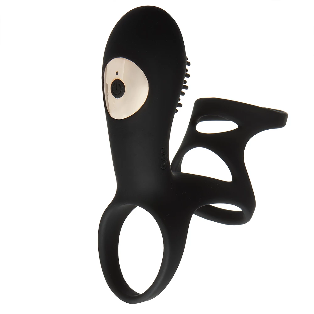 Clit-Thruster 10 Speed Vibrating Rechargeable Cock Ring & Sleeve