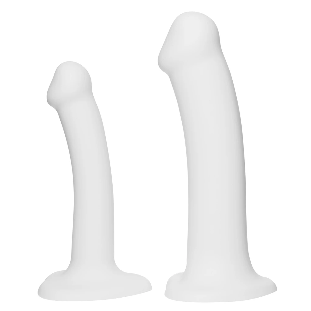 Love Sucks White Deep-Spot Suction Dildo - 6 or 8 Inch