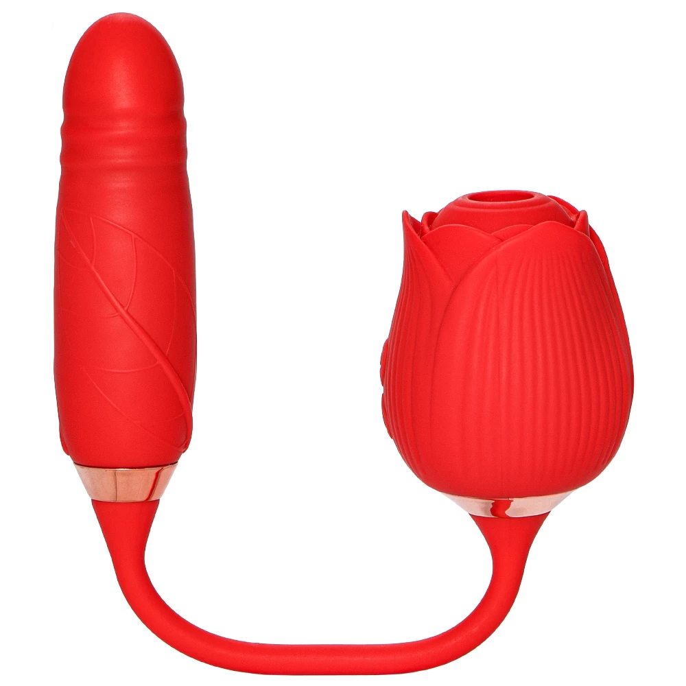 Blissful Bouquet 20-Speed Clit Sucker & Thrusting Love Egg